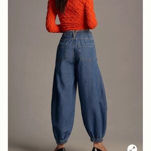 Anthropology Pilcro Wharfside High-rise Parachute Jeans  Size 32 Tall NWT